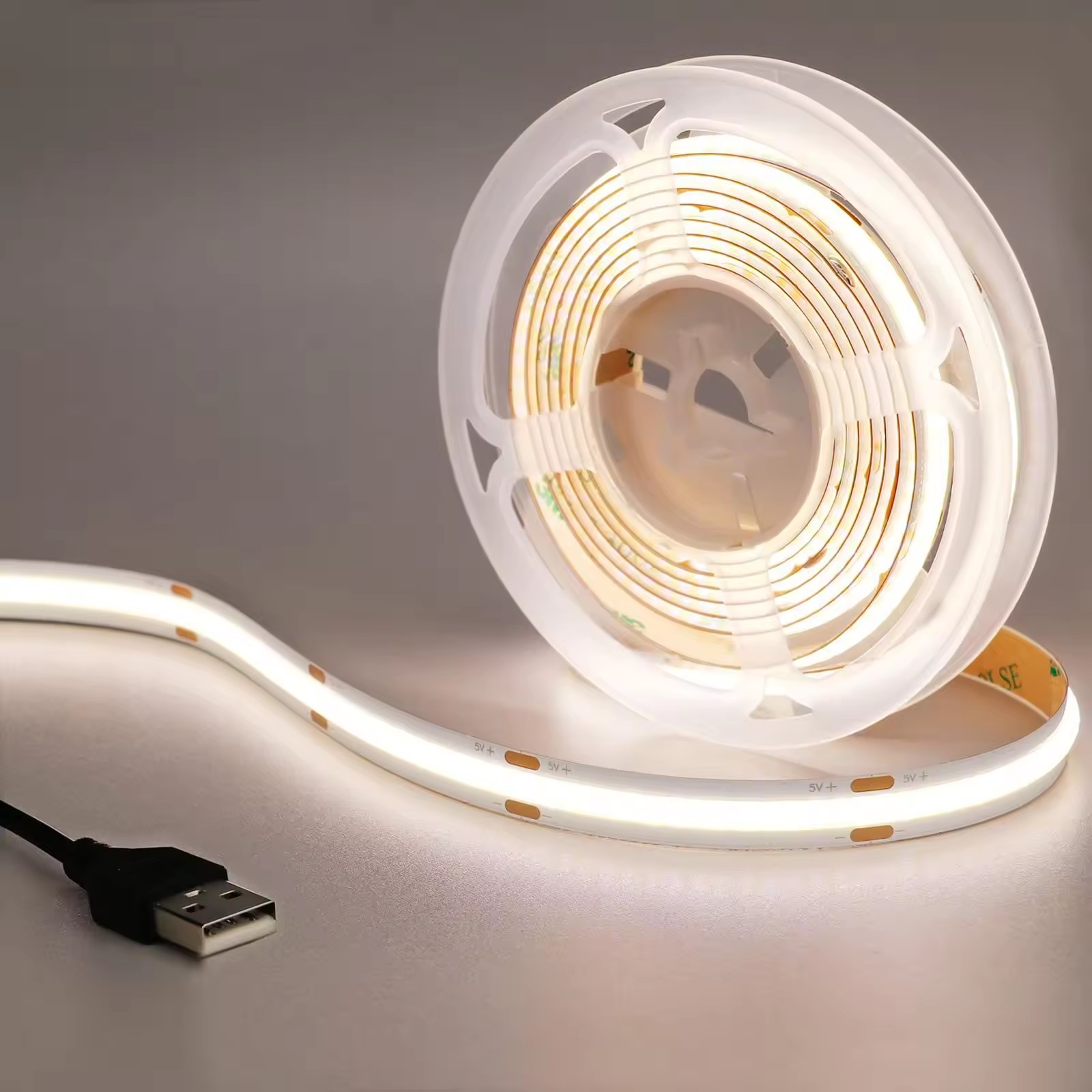 5V COB LED Strip - 5V USD COB led strips TV/Computer lighting